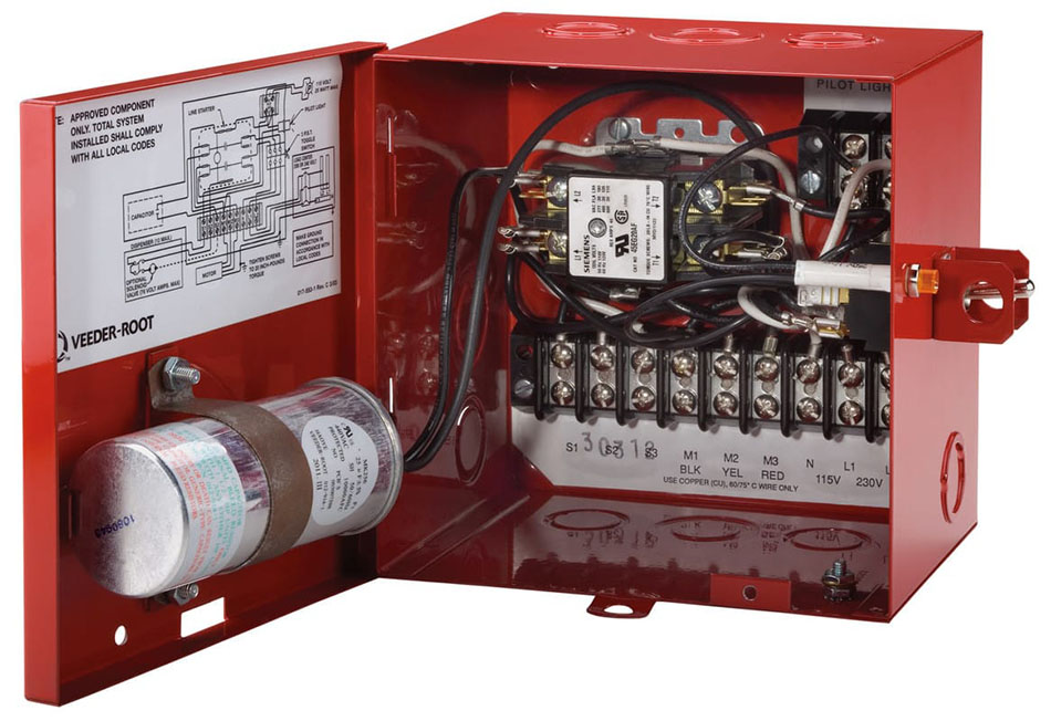 Open view of Standard Red Jacket Control Box