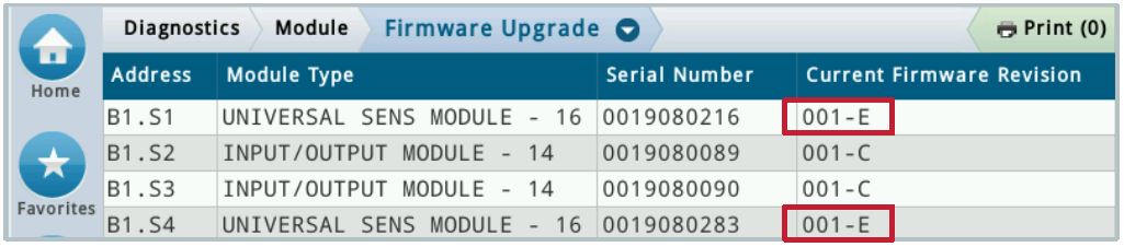 Firmware upgrade