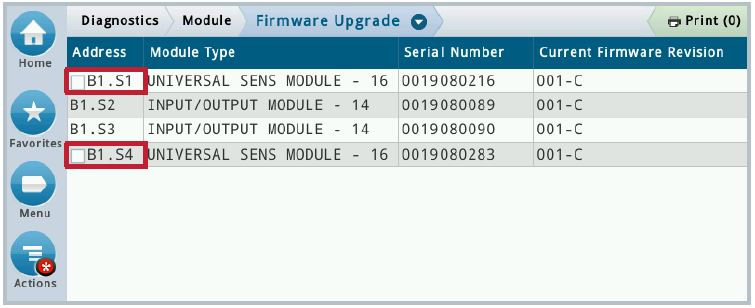 Firmware upgrade