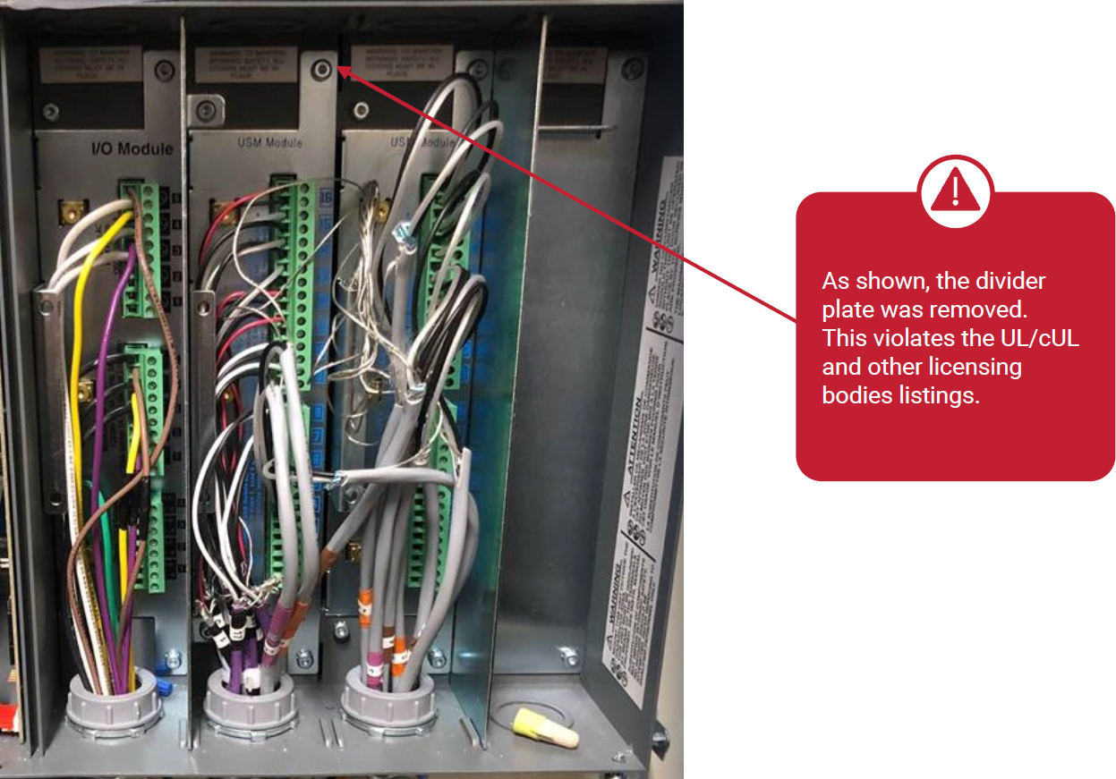 Veeder-Root TLS450PLUS Divider Plates INCORRECT Install